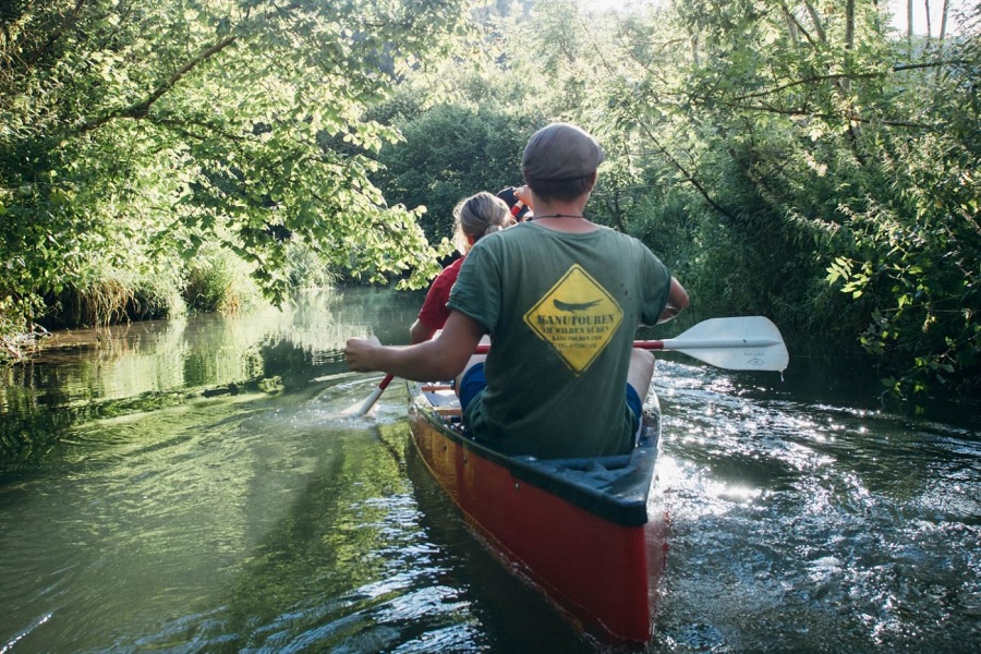 Münsingen_Bichishausen_Kanutouren_Kanu; Kanutouren auf Donau und Großer Lauter