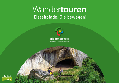 Cover des "Wandertouren - Eiszeitpfade. Die bewegen!" Alb-Donau-Kreis Prospekt